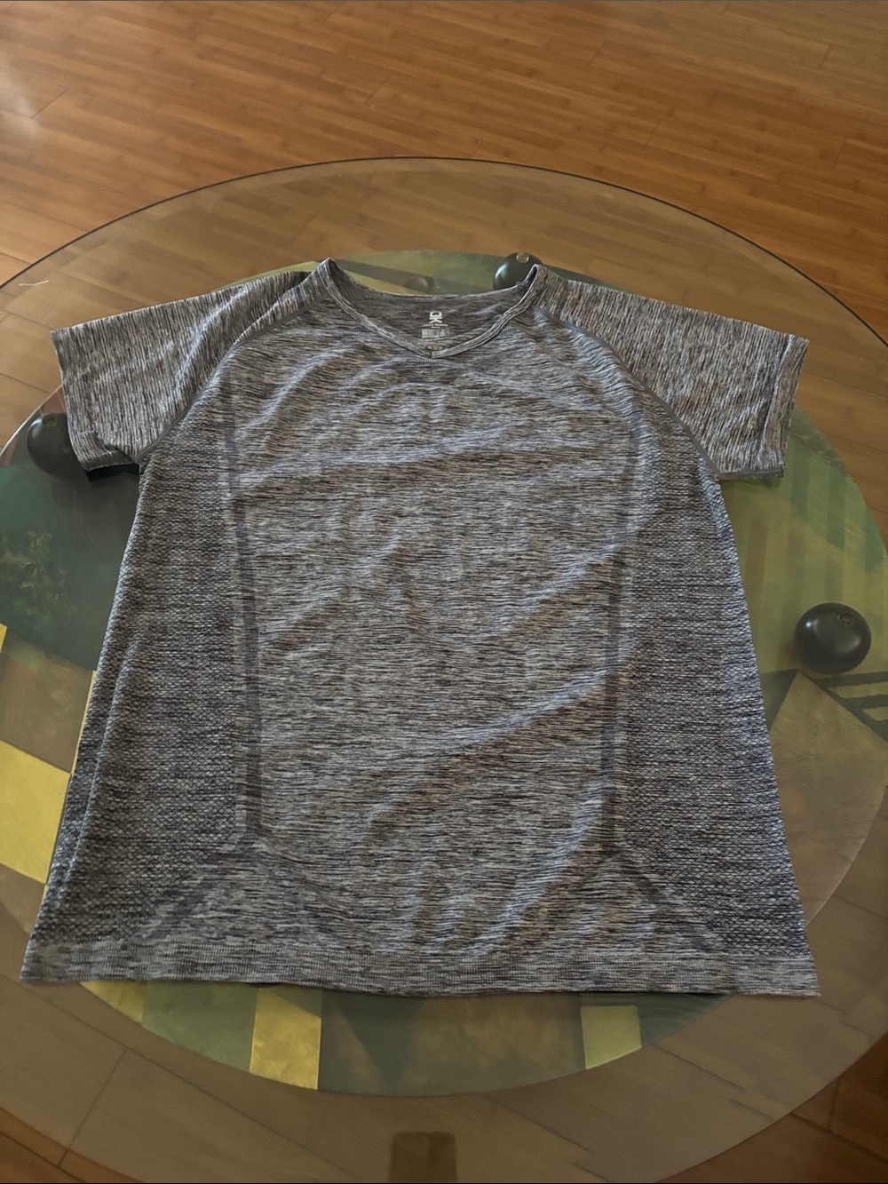 Men's Short Sleeve Active Tee in Heather Gray
